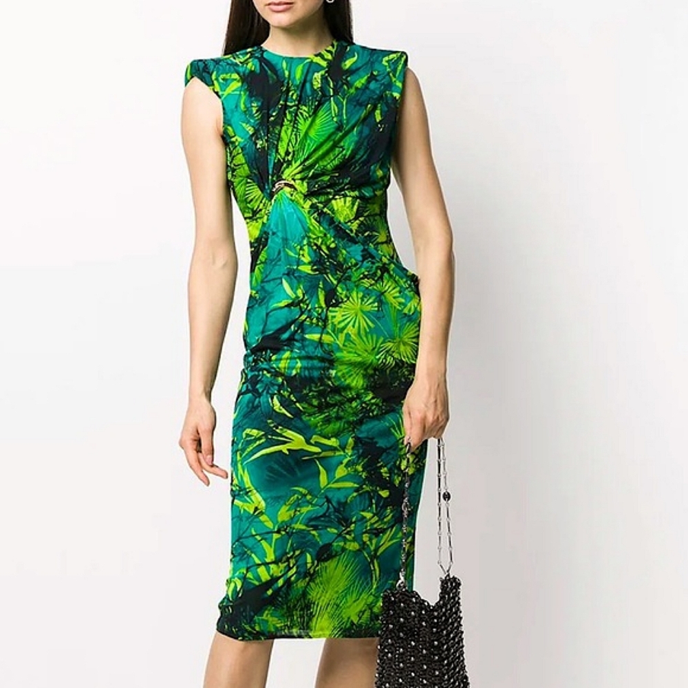 Lk NWT Versace Jungle(Iconic J Lo) Print Dress Sz(46)